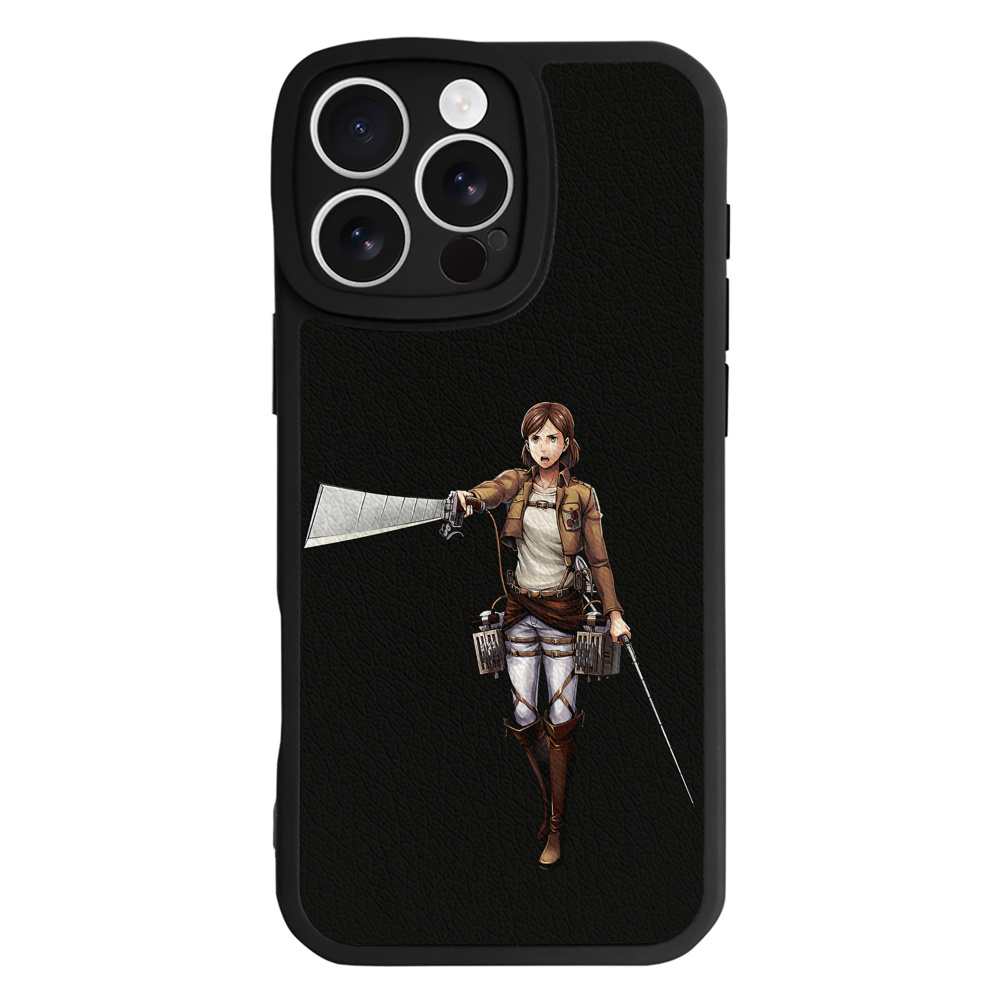 （画像用） 進撃の巨人 Attack on Titan 【iPhone 16シリーズ対応】シリコンスマホケース（レザー調） 材質：シリコン